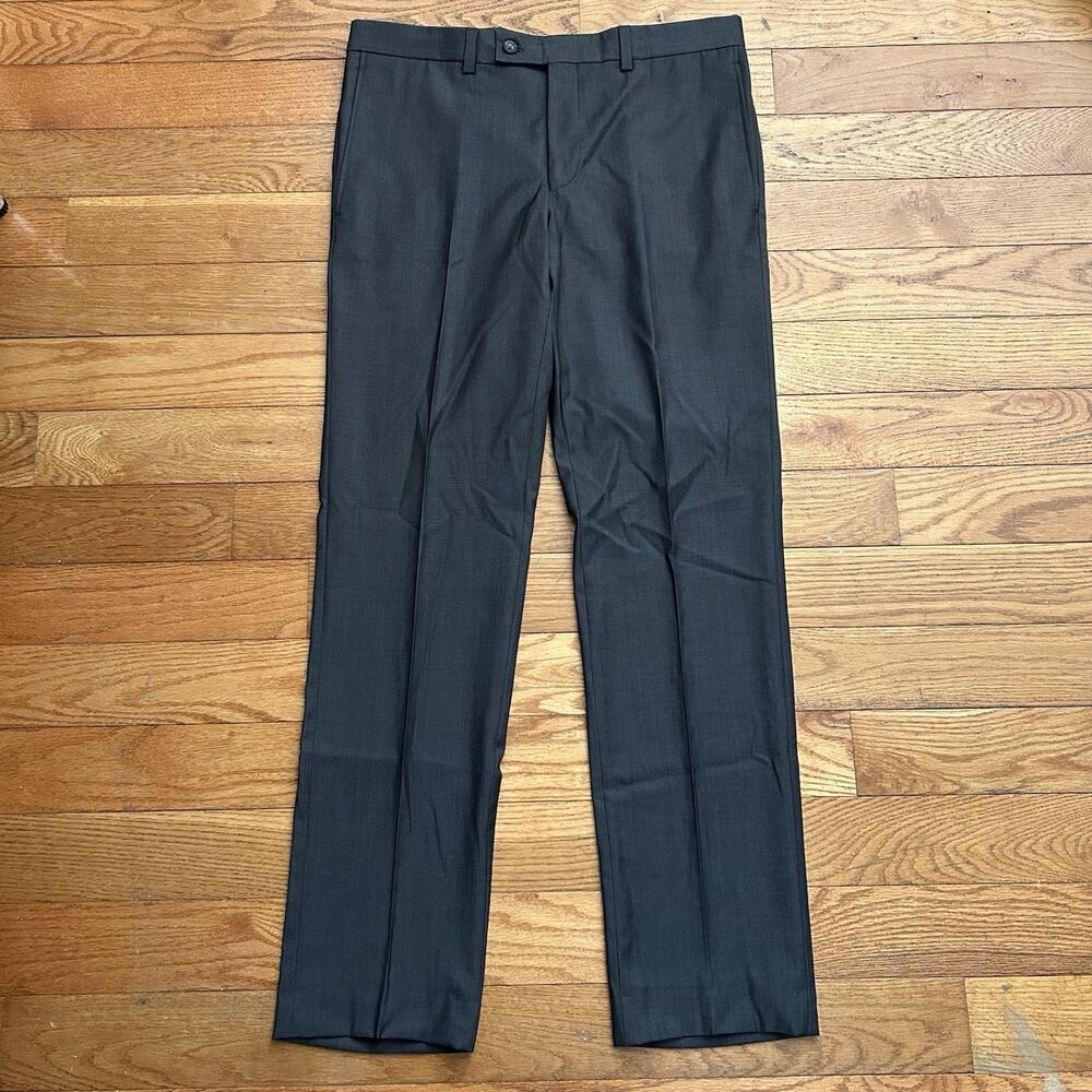 Saks Fifth Avenue Ford 100% Wool Pleated Suit Pants 34x32
